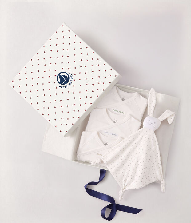 Newborn babies' embroidered cotton gift set multicolor