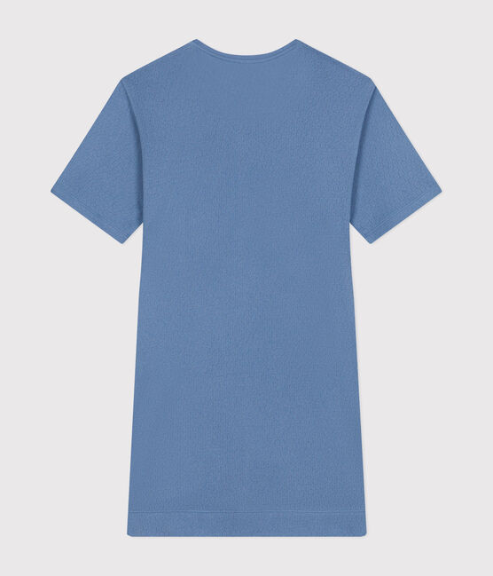 Women's openwork cotton nightdress BEACH blue
