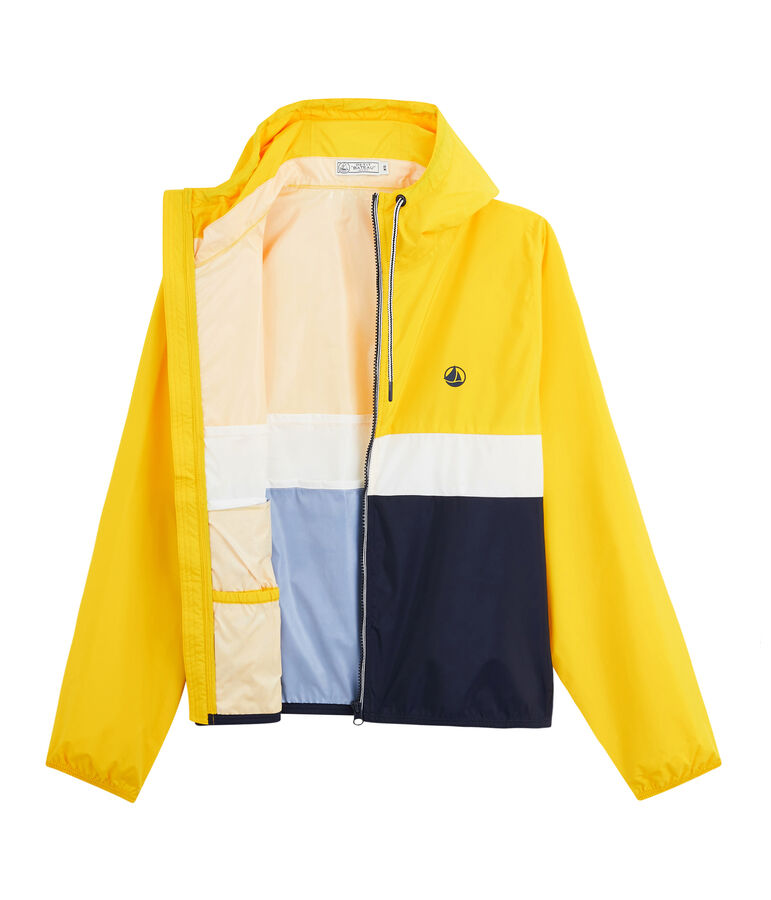 Unisex Short Windbreaker blue/white/yellow
