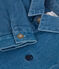 Babies' plain denim shirt DENIM CLAIR blue