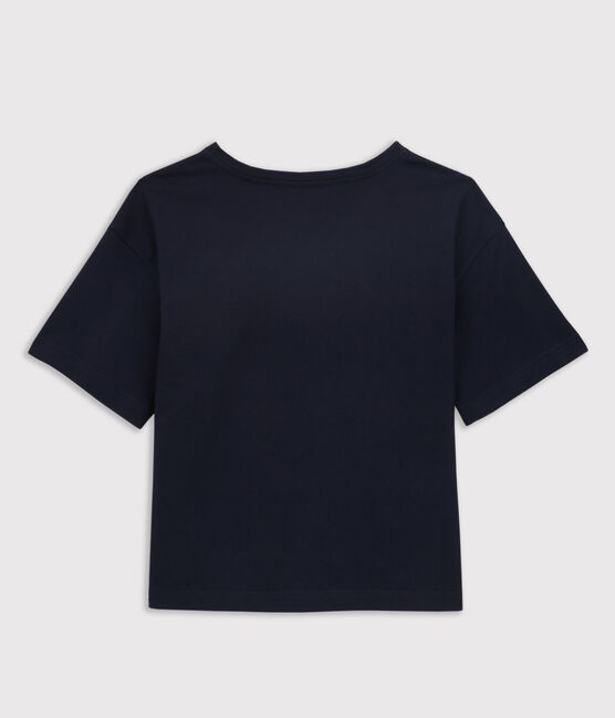 Women's Boxy Cotton T-Shirt SMOKING blue