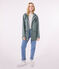 Iconic Recycled Fabric and Organic Cotton Raincoat THUYA green