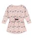 Girls' Long-Sleeved Patterned Fleece Dress