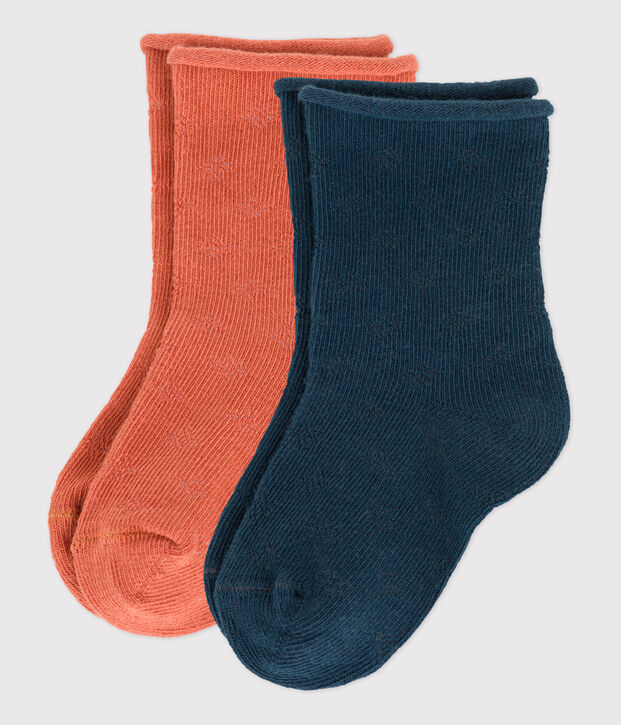 Babies' Openwork Socks - 2-Pack multicolor