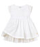 Baby Girls' short-sleeved Special Occasion Dress ECUME white