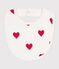 Babies' bib MARSHMALLOW white/TERKUIT red