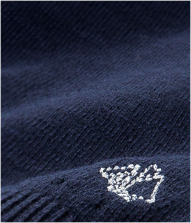 Baby girl's cotton cardigan blue