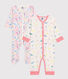 Baby Girls' Cotton Sleepsuits - 2-Pack