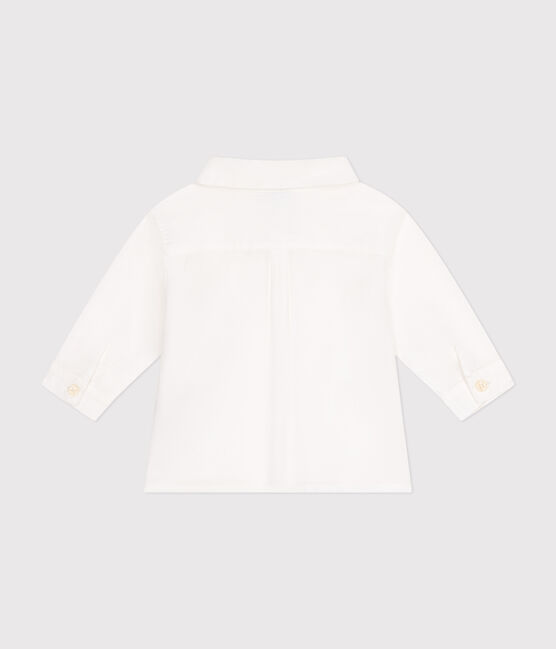 Babies' poplin shirt ECUME white
