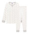 Boys' Tube Knit Pyjamas MARSHMALLOW white/MULTICO white
