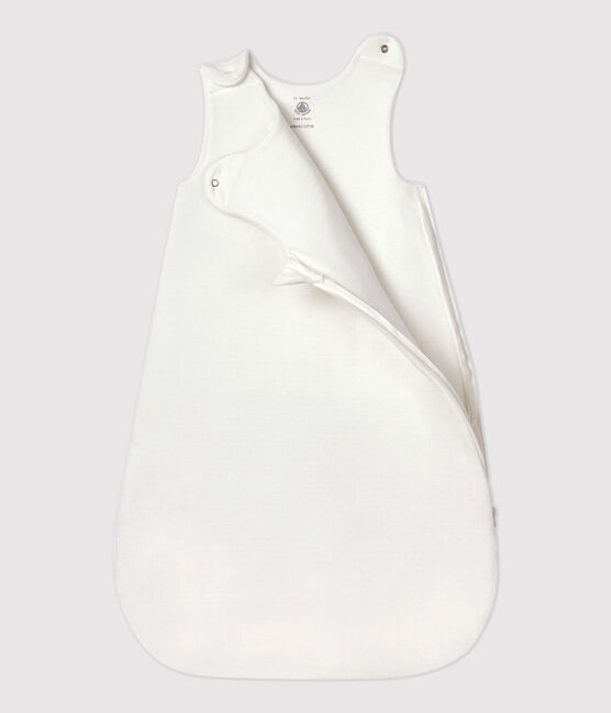 Babies' Velour Sleeping Bag MARSHMALLOW white