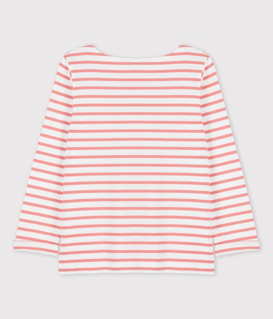 Women's Breton Cotton Top MARSHMALLOW white/PAPAYE