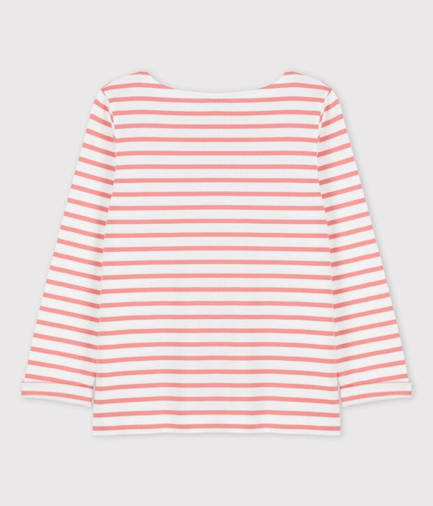 Women's Breton Cotton Top white/pink