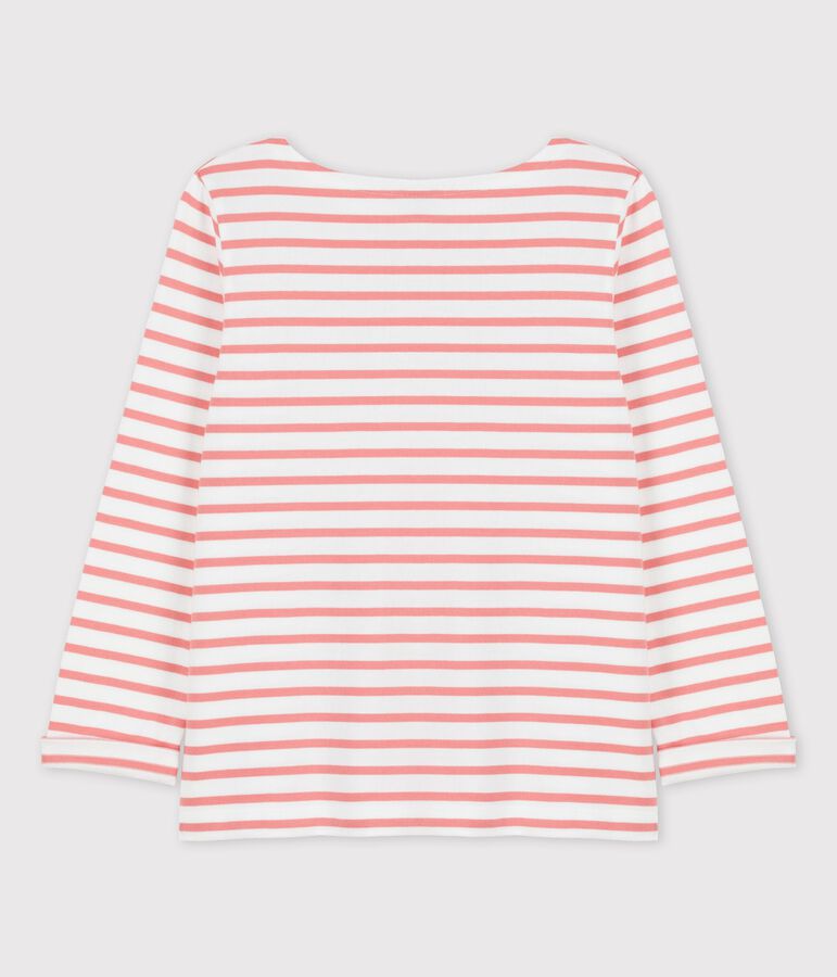 Women's Breton Cotton Top MARSHMALLOW white/PAPAYE