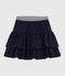 Children's plain cotton skirt SMOKING blue