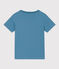 Boys' Short-Sleeved Cotton T-Shirt LAVIS green/VERDE blue