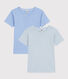 Children's Essential Short-Sleeved Cotton T-shirts - 2-Pack