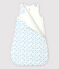 Babies' Organic Cotton Boat Pattern Sleeping Bag MARSHMALLOW white/COOL blue