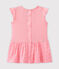 Baby girl's dress with butterfly sleeves PETAL pink