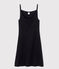 Women's cotton babydoll nightdress NOIR black