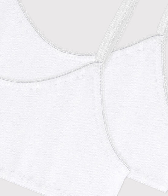 Girls' White Bralettes - 2-Pack variante 1