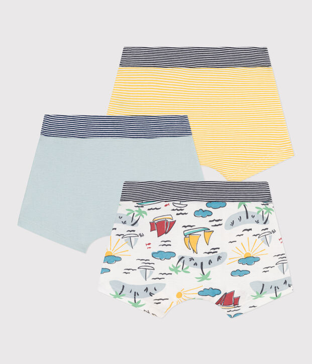 Boys' Cotton Explorer Boxer Shorts - Pack of 3 multicolor