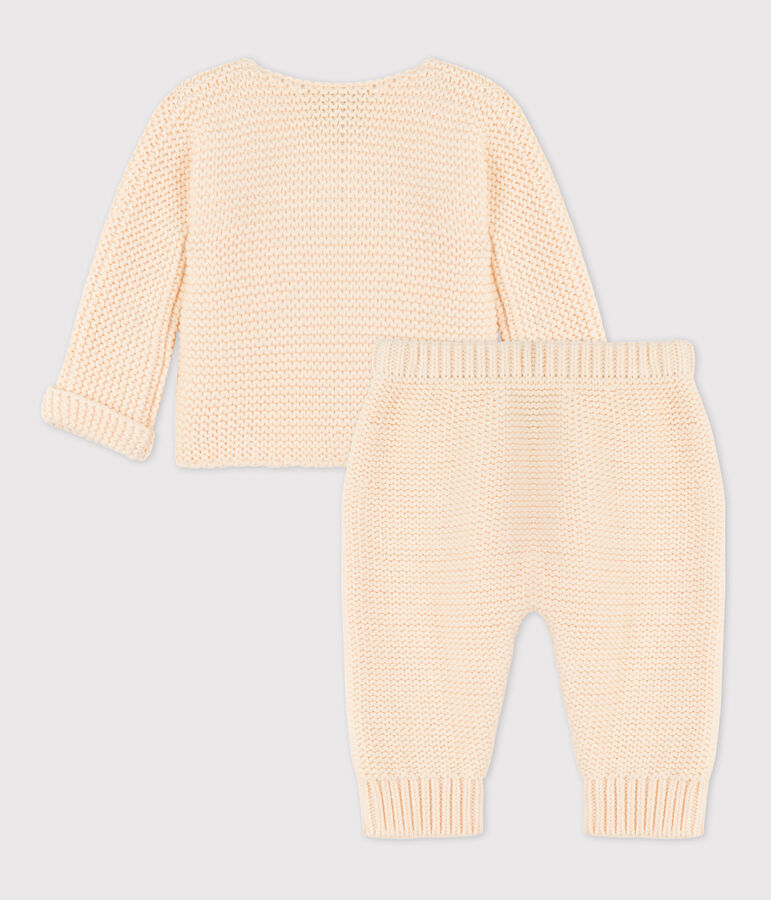 Cotton Knit Clothing - 2-Piece Set Ecru