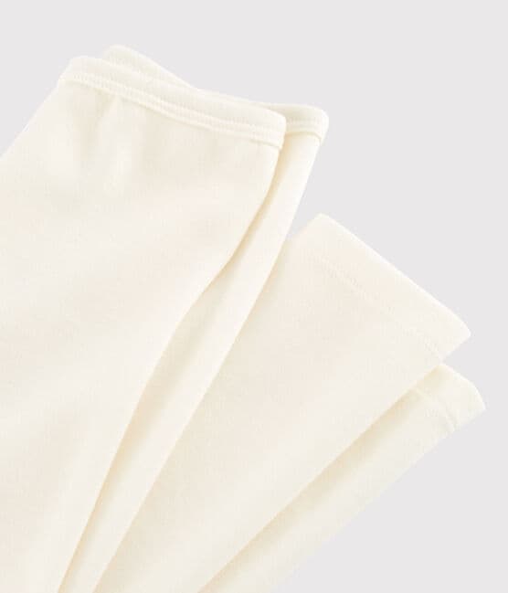 Unisex Plain Wool/Cotton Leggings ECRU grey