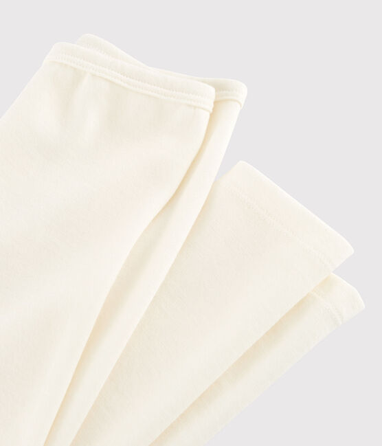 Unisex Plain Wool/Cotton Leggings ECRU grey