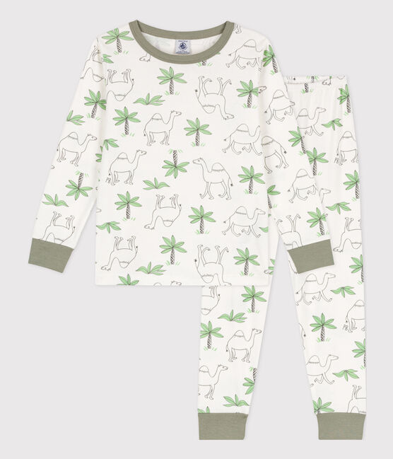 Unisex Dromedary Cotton Pyjamas MARSHMALLOW white/MULTICO white