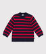 Babies' Cotton/Wool Breton Striped Pullover