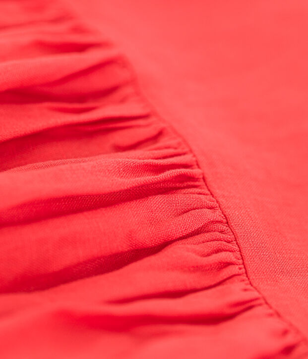 Girls' Sleeveless Linen Dress orange