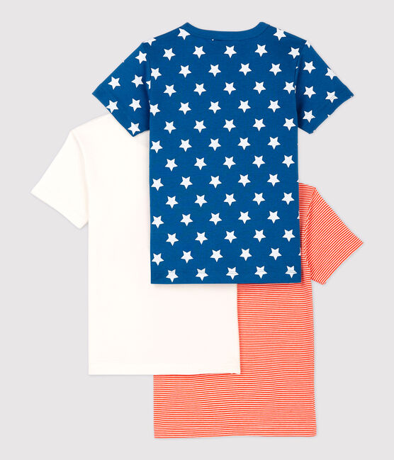 Boys' Star Short-Sleeved Organic Cotton T-Shirts - 3-Pack variante 1