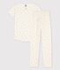 Girls' Sun Themed Short-Sleeved Organic Cotton Pyjamas
