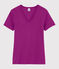 Women's Iconic V-Neck Cotton T-Shirt purple