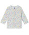 Baby girls' printed cardigan ECUME white/MULTICO white