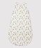 Babies' Floral Organic Cotton Sleeping Bag MARSHMALLOW white/MULTICO white