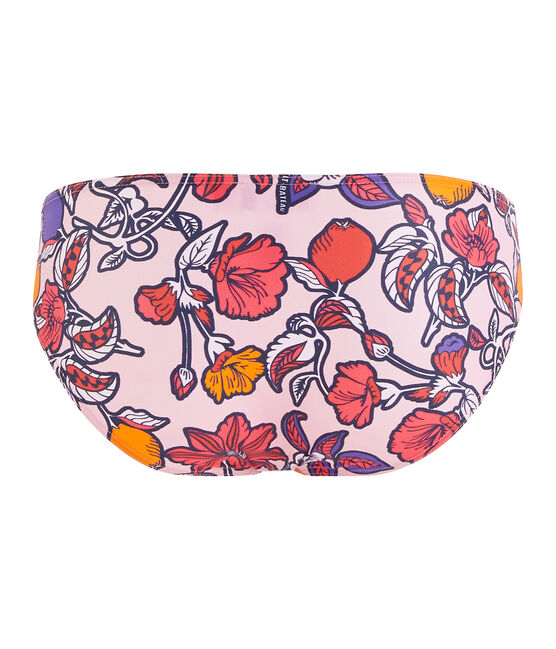 Women's Eco-Friendly Bikini Bottoms PATIENCE pink/MULTICO white