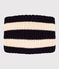 Unisex Fleece-Lined Stripy Knitted Snood SMOKING blue/AVALANCHE