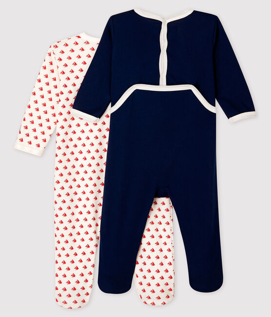 Baby Boys' Ribbed Sleepsuit - 2-Pack variante 1