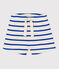 Babies' Striped Rib-Knit Shorts Ecru/blue