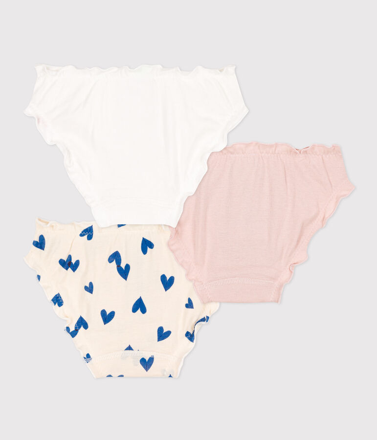 Girls' Heart Cotton Briefs - 3-Pack multicolor