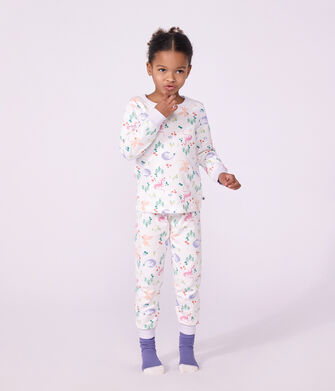 Children's pyjamas in fleece with a dragon print