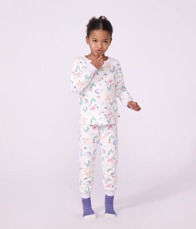 Children's pyjamas in fleece with a dragon print