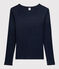 Women's Iconic Cocotte Stitch Cotton T-Shirt SMOKING blue