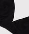 Women's spotted cotton and elastane bra BLACK black
