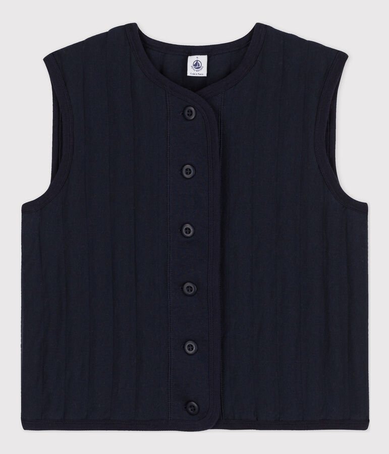 Women's Snuggly Sleeveless Cardigan blue