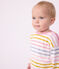 Babies' cotton Breton top white/multicolor