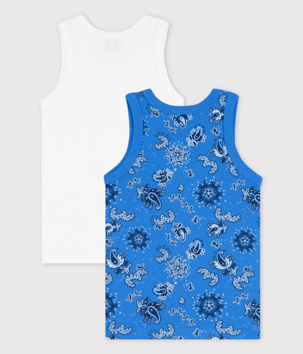 Boys' Organic Cotton Bandanna Vests - 2-Pack multicolor