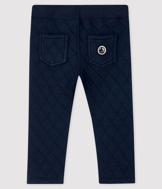 Baby boy's tube knit trousers SMOKING blue